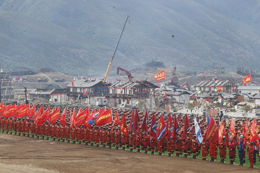 國(guó)務(wù)院抗震救災(zāi)指揮部辦公室、應(yīng)急管理部、云南省政府聯(lián)合舉行“應(yīng)急使命·2023”高山峽谷地區(qū)地震救援演習(xí)